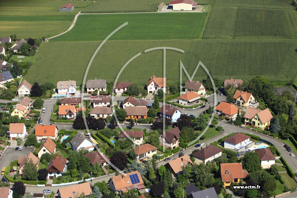 Photo arienne de Oberschaeffolsheim