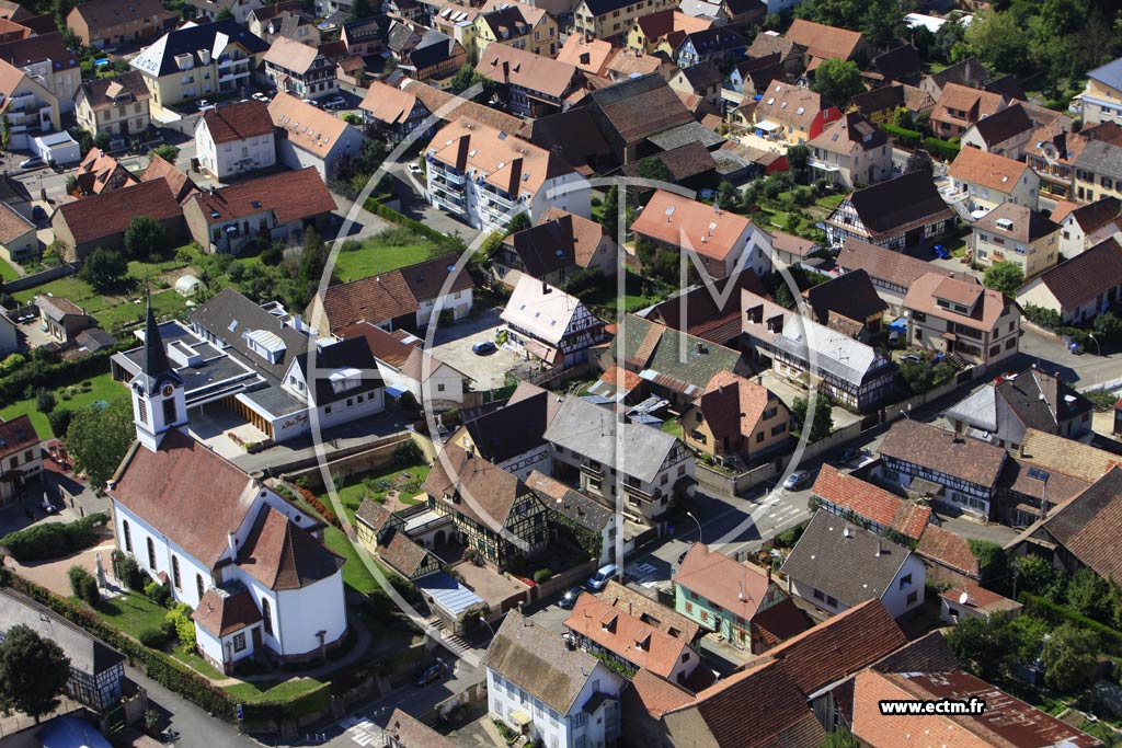Photo arienne de Oberschaeffolsheim