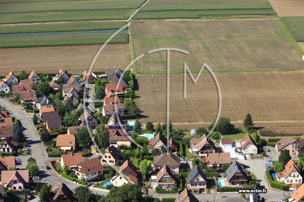 Photo arienne de Oberschaeffolsheim
