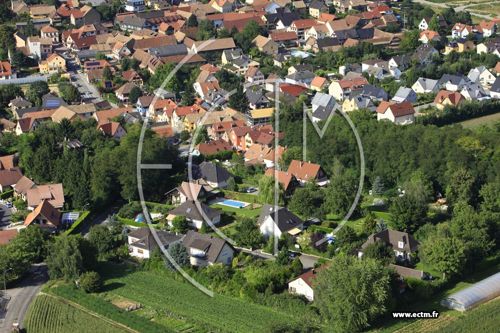 Photo arienne de Pfulgriesheim