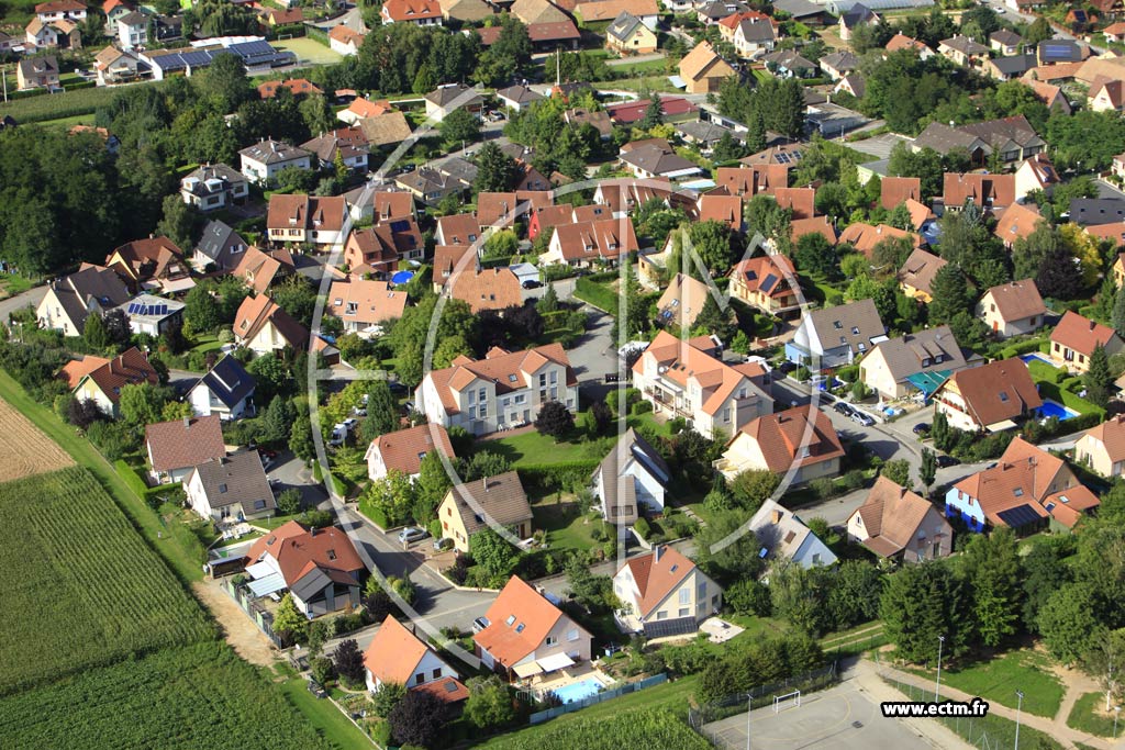 Photo arienne de Pfulgriesheim