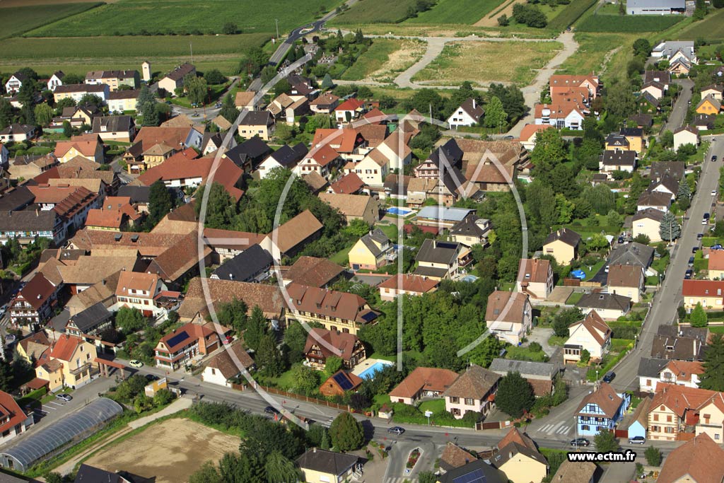 Photo arienne de Pfulgriesheim