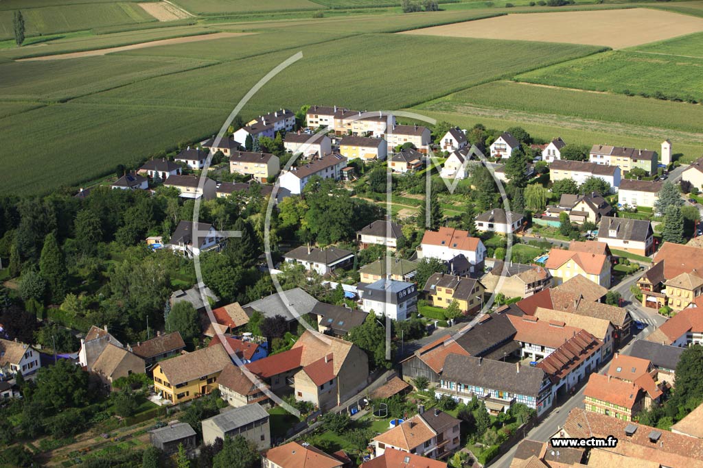 Photo arienne de Pfulgriesheim