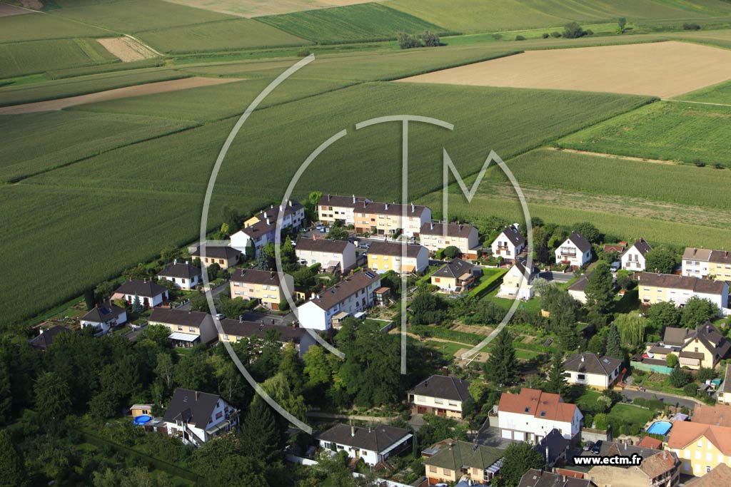 Photo arienne de Pfulgriesheim