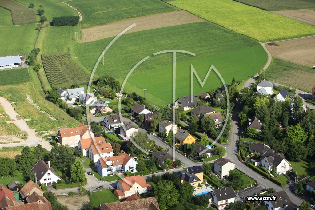 Photo arienne de Pfulgriesheim