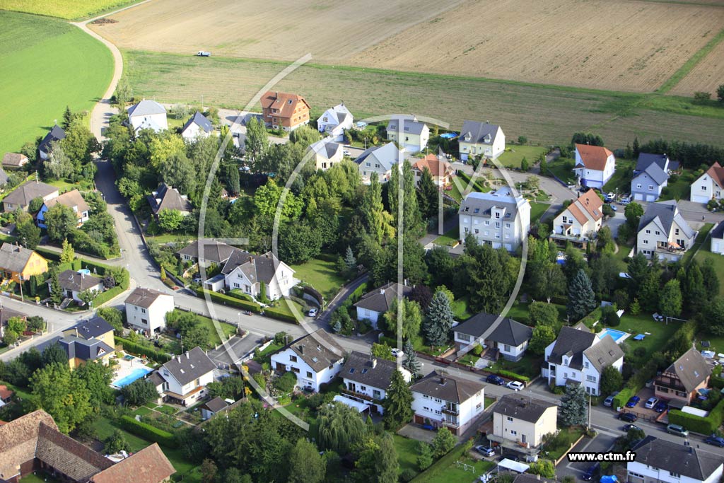 Photo arienne de Pfulgriesheim