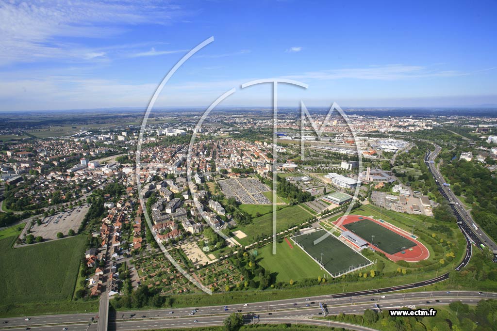 Photo arienne de Strasbourg (Cronenbourg)