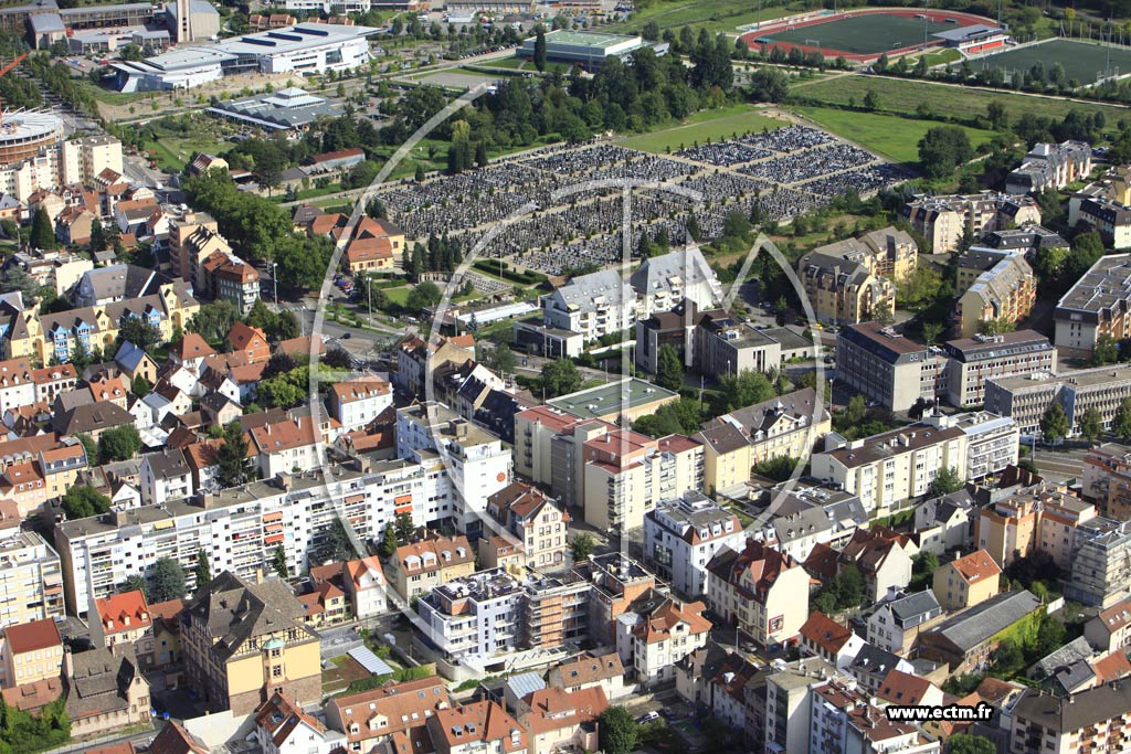 Photo arienne de Strasbourg (Cronenbourg Est)