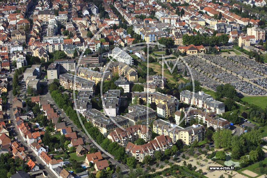Photo arienne de Strasbourg (Cronenbourg Est)