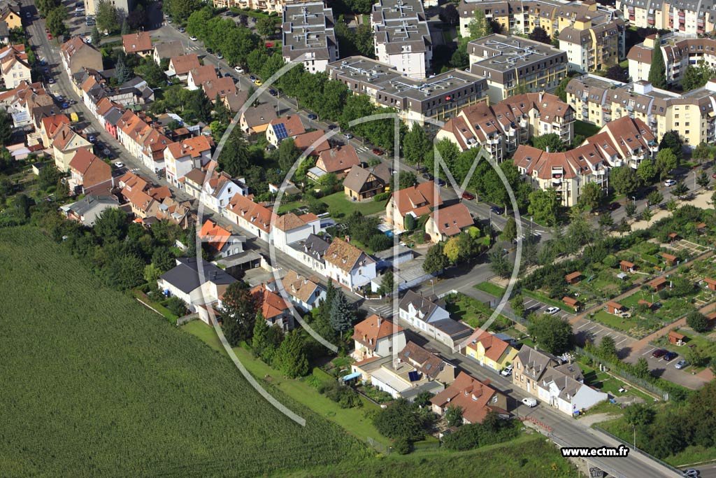 Photo arienne de Strasbourg (Cronenbourg Est)