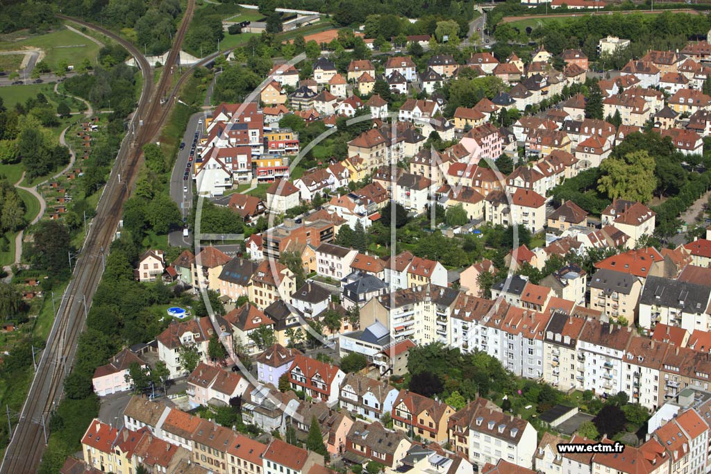 Photo arienne de Strasbourg (Cronenbourg Est)