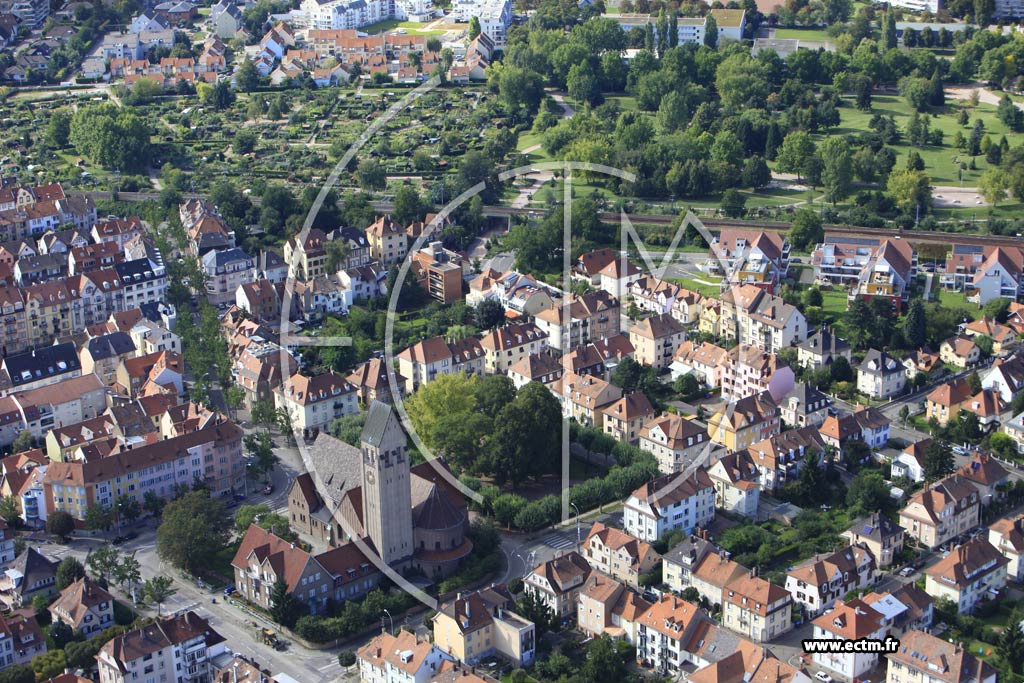 Photo arienne de Strasbourg (Cronenbourg Est)