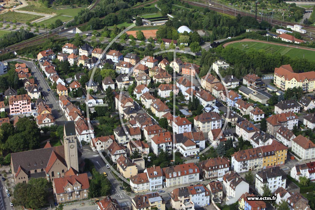 Photo arienne de Strasbourg (Cronenbourg Est)