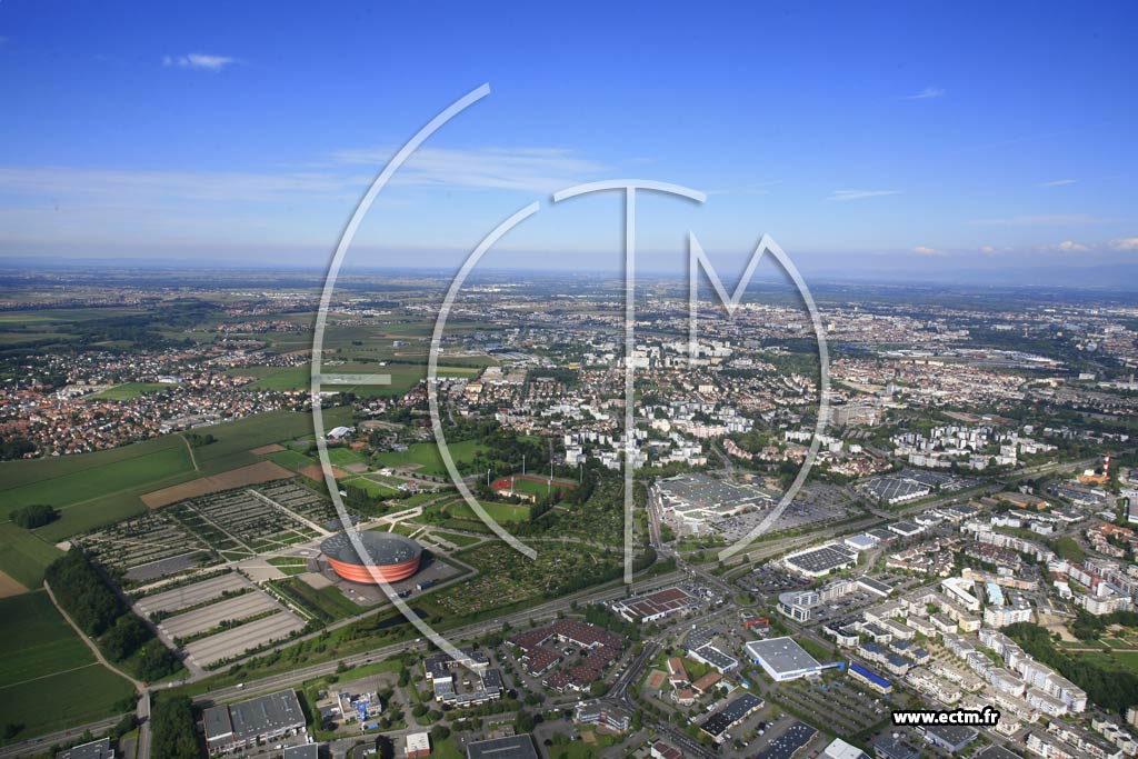 Photo arienne de Strasbourg (Hautepierre)
