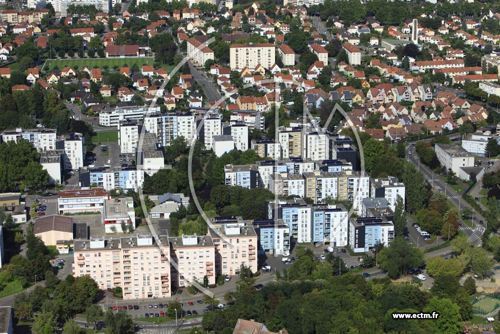 Photo arienne de Strasbourg (Hautepierre)