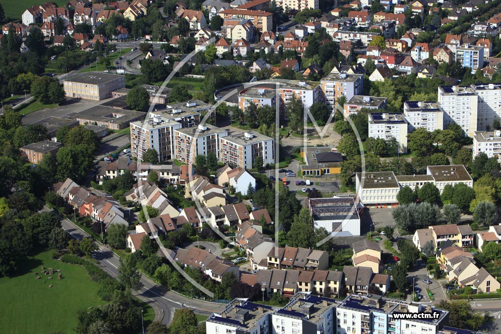 Photo arienne de Strasbourg (Hautepierre)