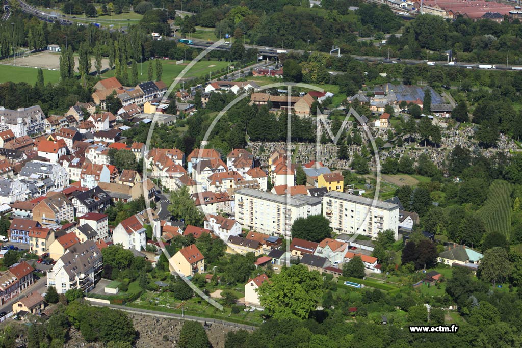 Photo arienne de Strasbourg (Koenigshoffen Est)