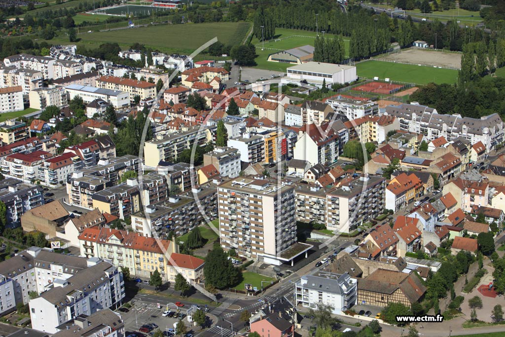 Photo arienne de Strasbourg (Koenigshoffen Est)