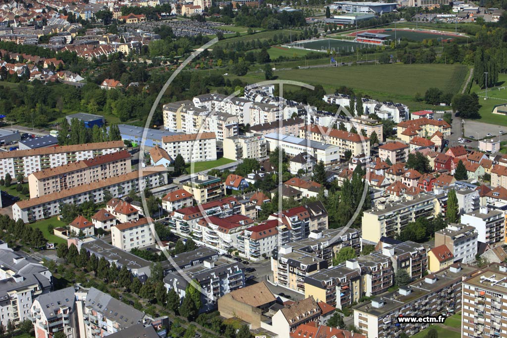 Photo arienne de Strasbourg (Koenigshoffen Est)