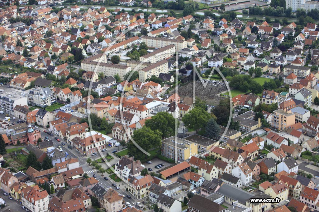 Photo arienne de Bischheim