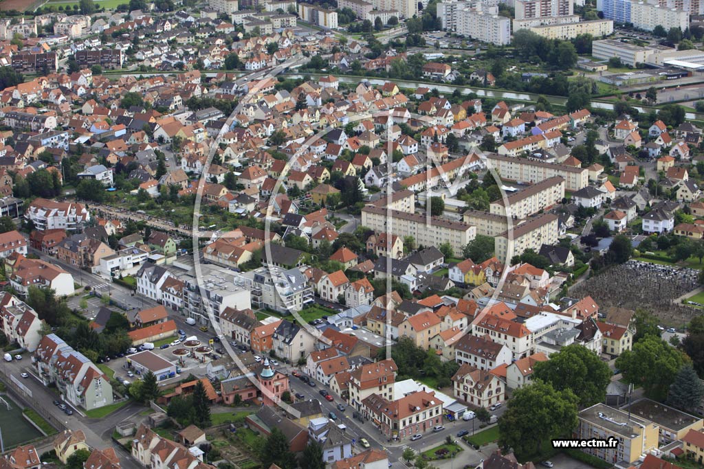 Photo arienne de Bischheim