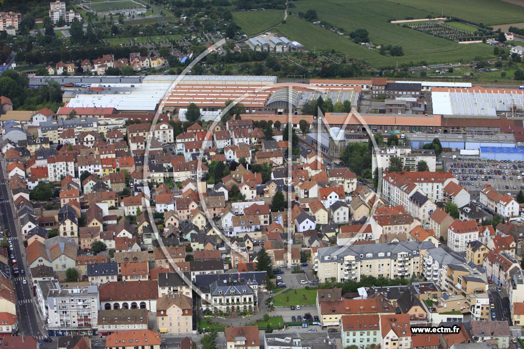 Photo arienne de Bischheim
