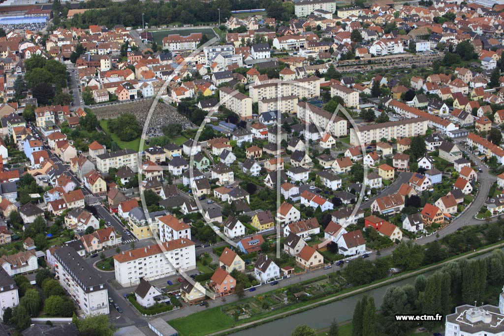 Photo arienne de Bischheim