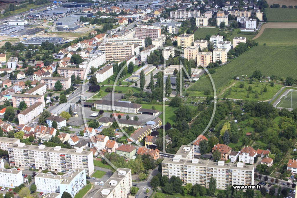 Photo arienne de Bischheim