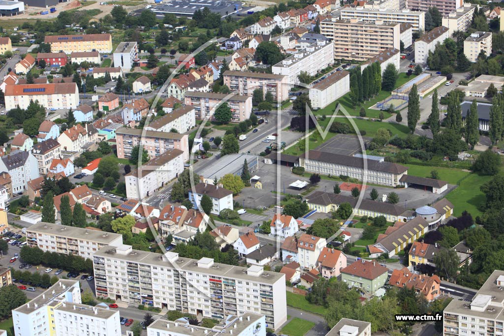 Photo arienne de Bischheim