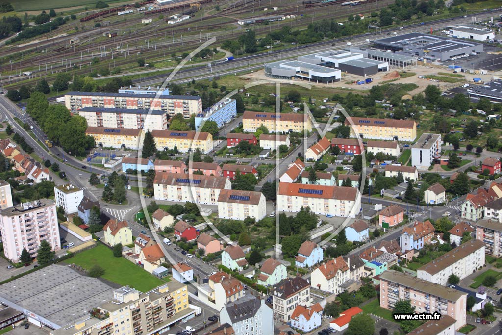 Photo arienne de Bischheim
