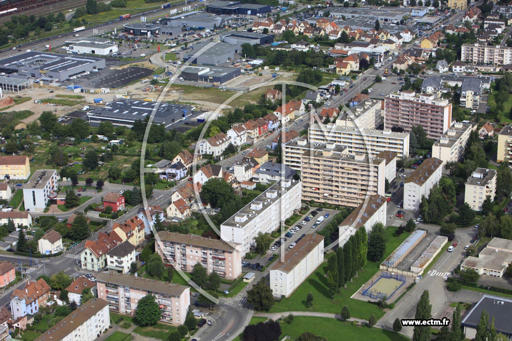 Photo arienne de Bischheim