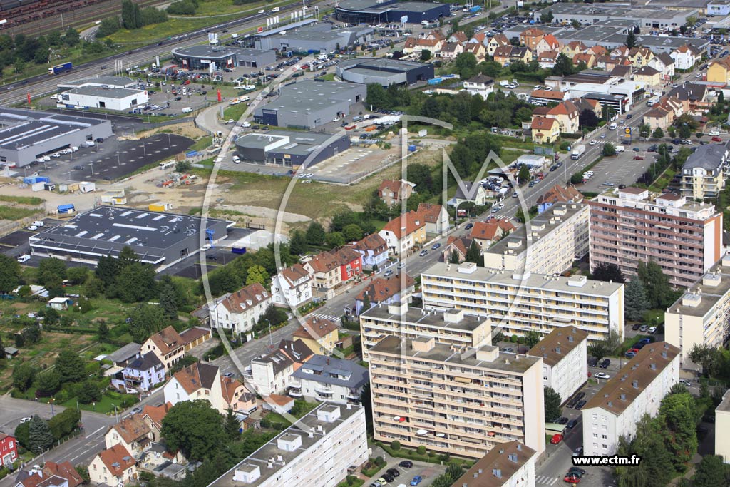 Photo arienne de Bischheim