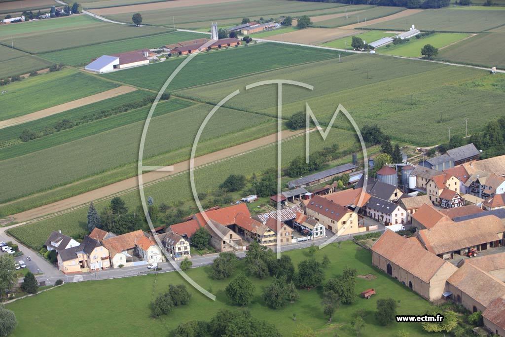 Photo arienne de Hurtigheim
