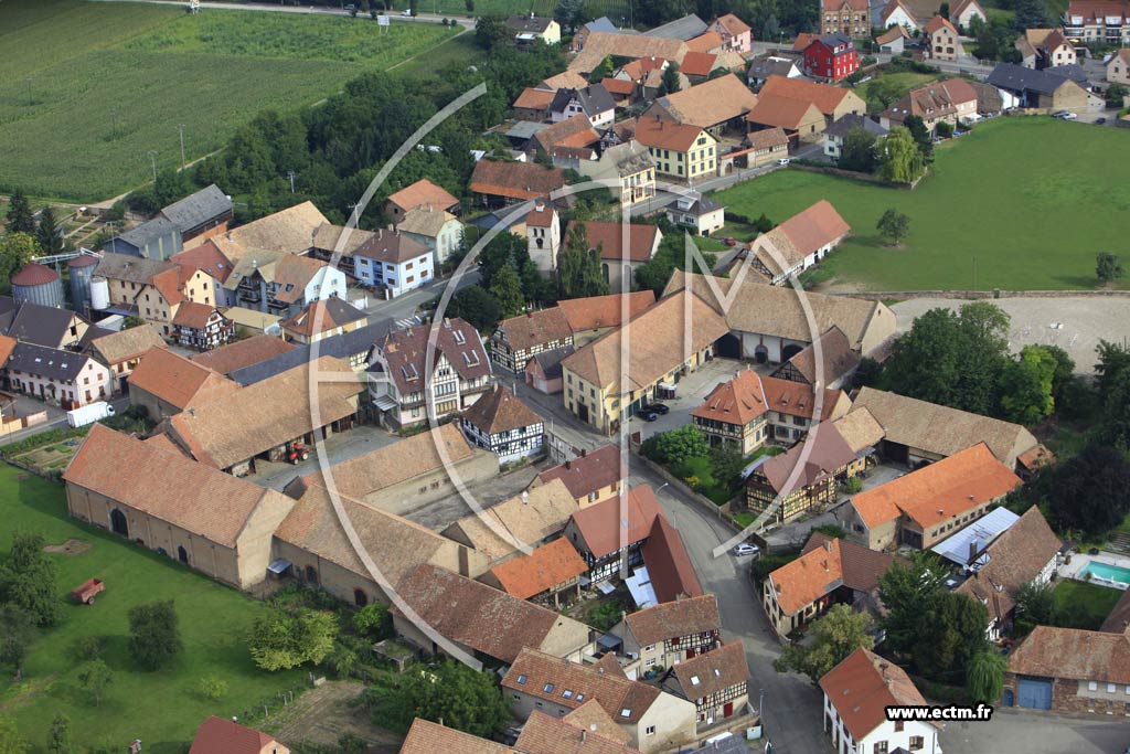 Photo arienne de Hurtigheim