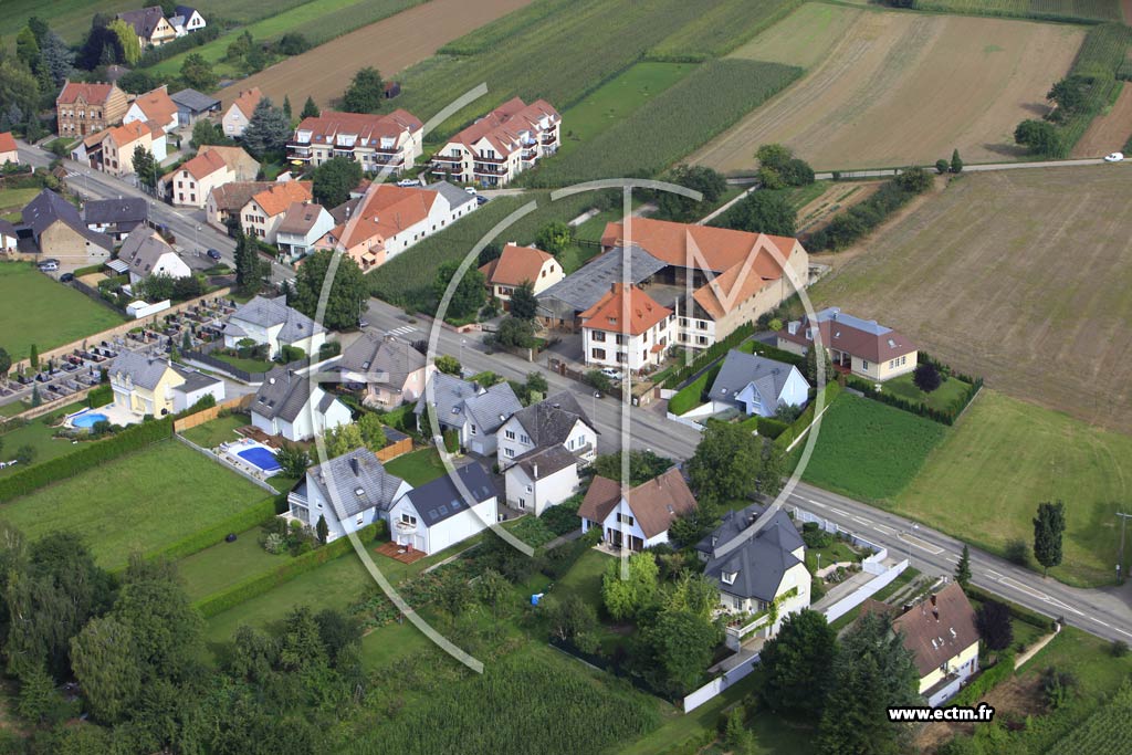 Photo arienne de Hurtigheim