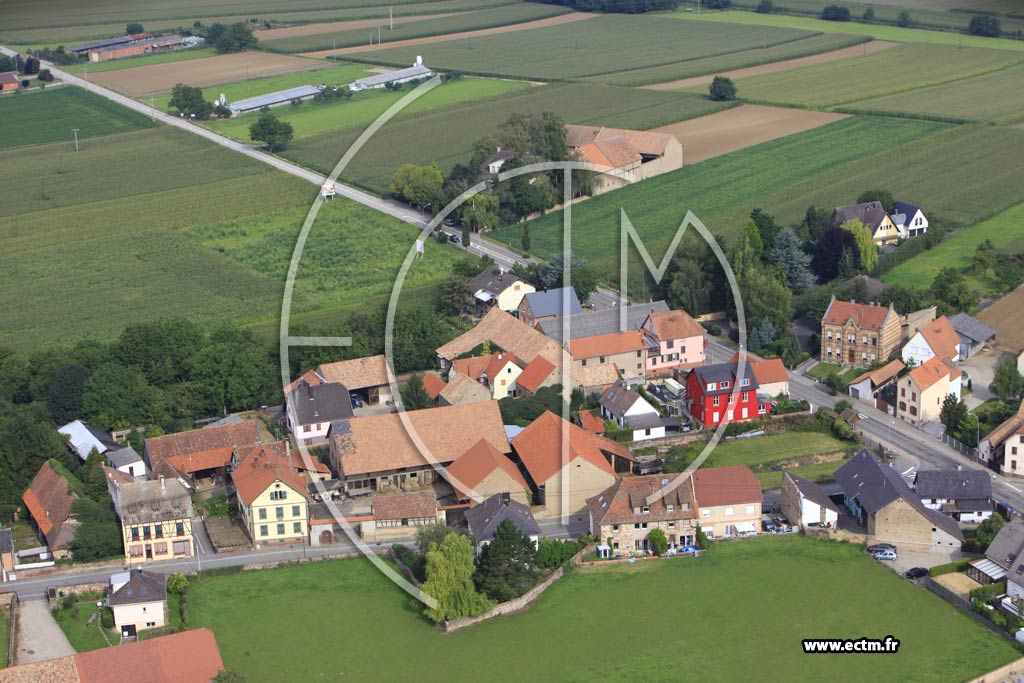 Photo arienne de Hurtigheim