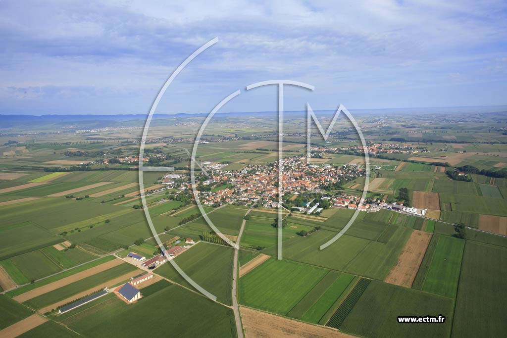 Photo arienne de Ittenheim