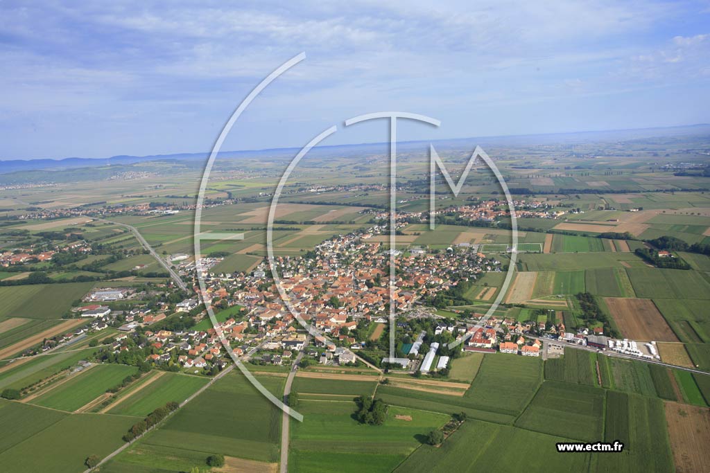 Photo arienne de Ittenheim