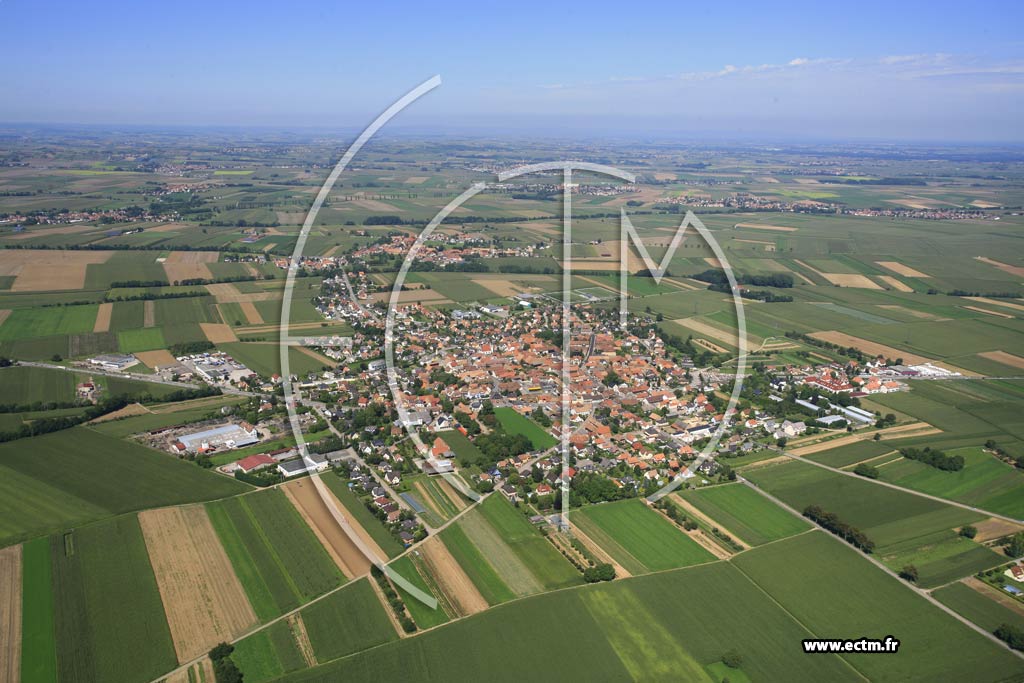 Photo arienne de Ittenheim