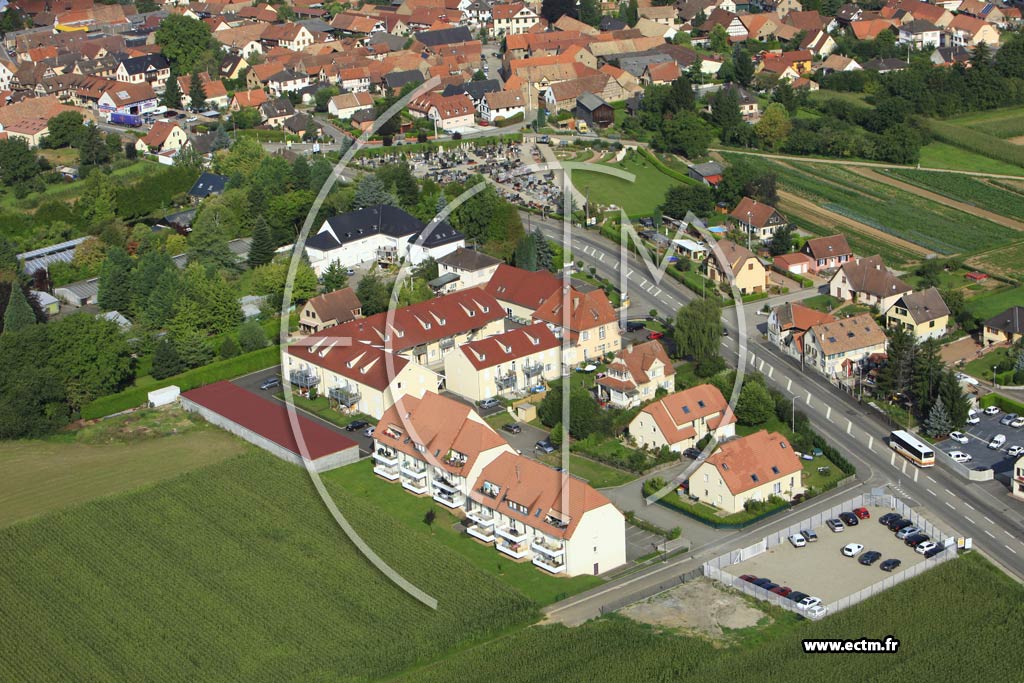 Photo arienne de Ittenheim