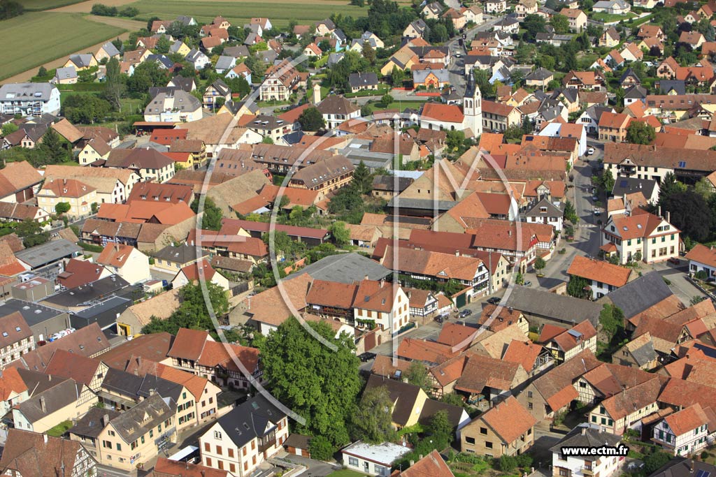Photo arienne de Ittenheim
