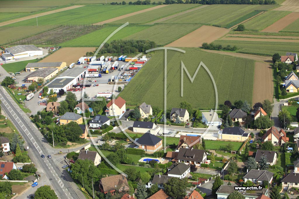 Photo arienne de Ittenheim