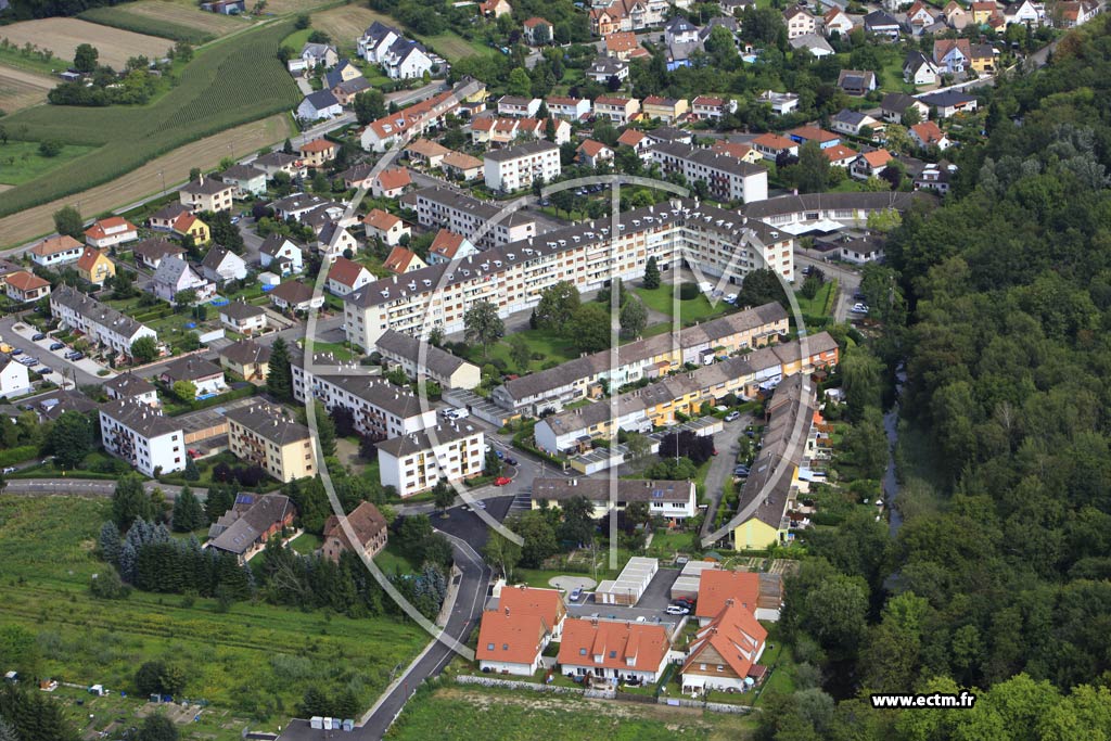 Photo arienne de La Wantzenau