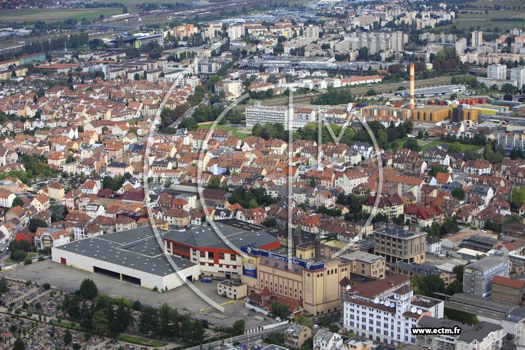 Photo arienne de Schiltigheim