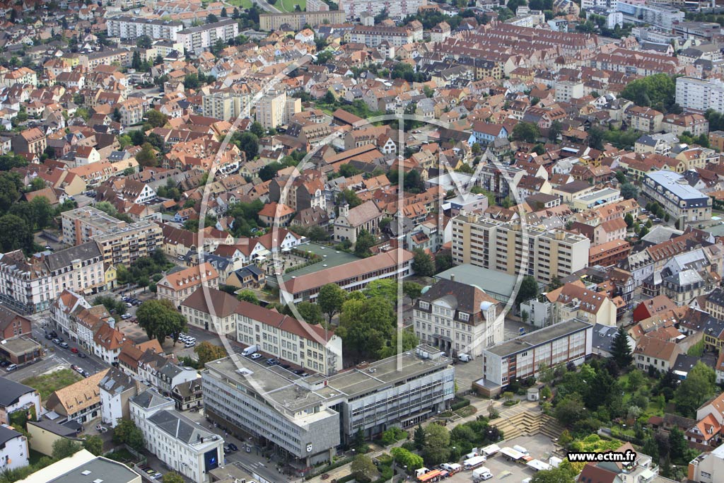 Photo arienne de Schiltigheim