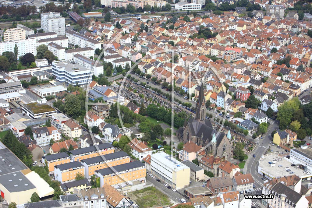 Photo arienne de Schiltigheim