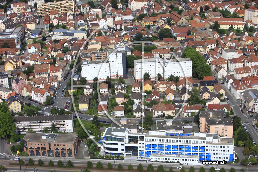 Photo arienne de Schiltigheim