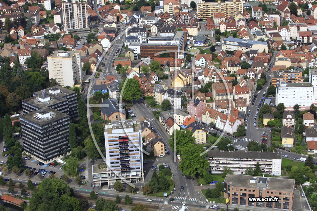 Photo arienne de Schiltigheim