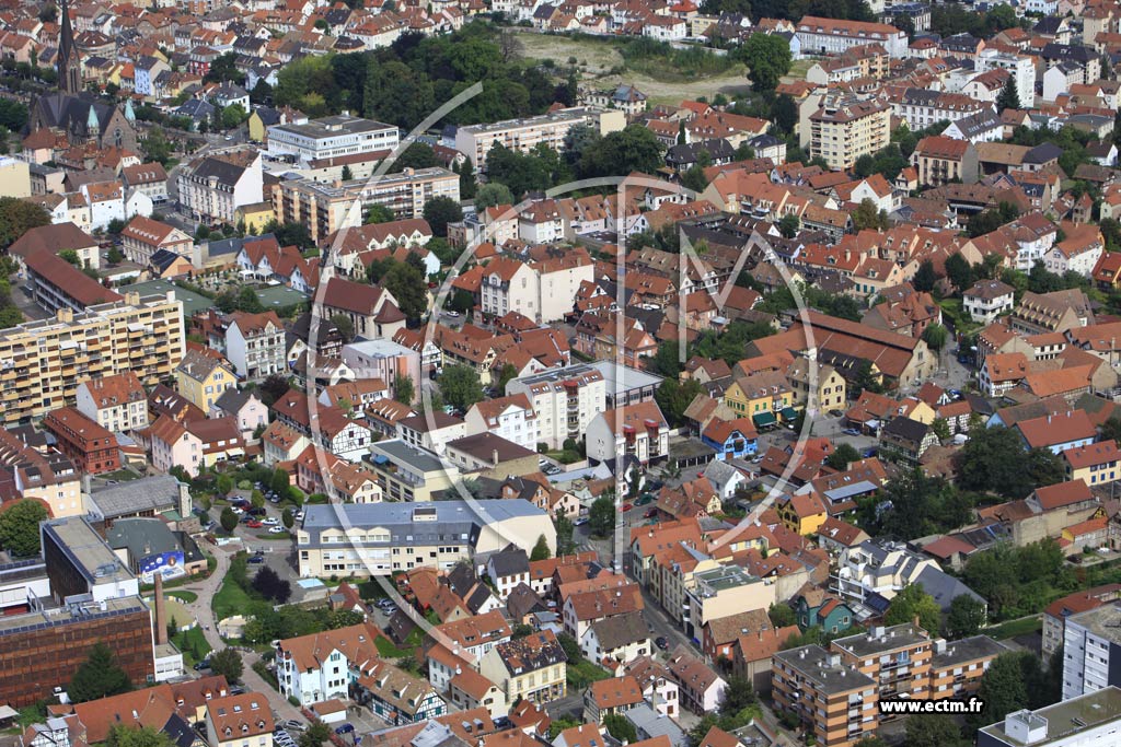 Photo arienne de Schiltigheim