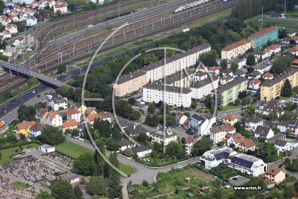 Photo arienne de Schiltigheim